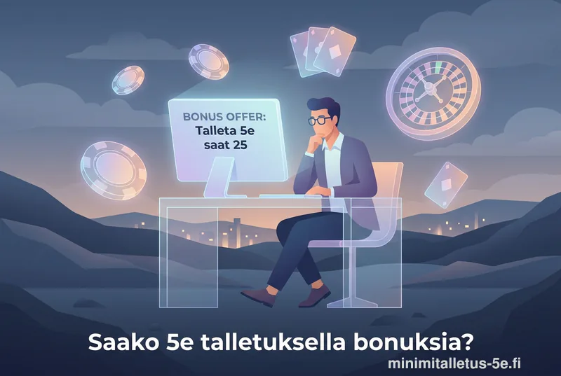Saako 5e talletuksella bonuksia? (Talleta 5e saat 25)